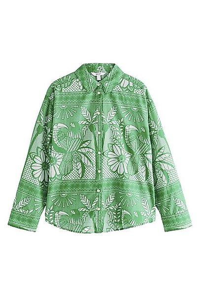 Next Langarmhemd Leichte Strandbluse aus 100 % Baumwolle (1-tlg) günstig online kaufen