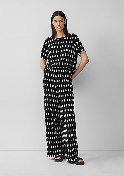 s.Oliver Stoffhose Plissierte Wide-Leg-Hose im Relaxed günstig online kaufen