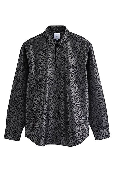 Next Langarmhemd Langärmeliges Regular Fit Partyhemd aus Baumwolle (1-tlg) günstig online kaufen