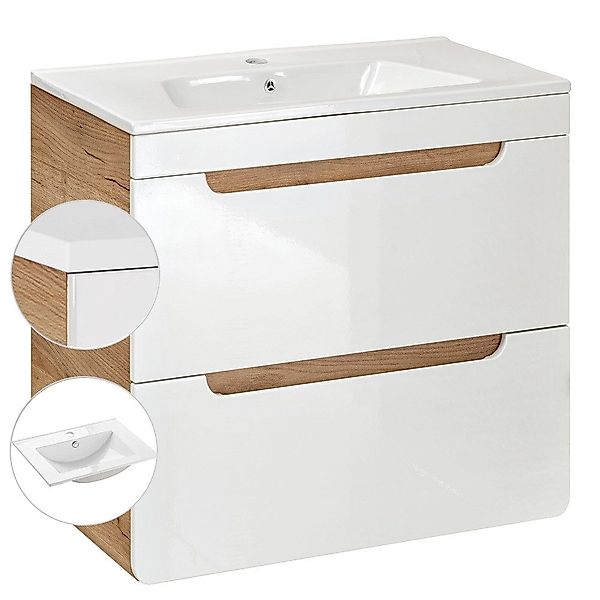 Lomadox Badmöbel-Set LUTON-56, (Spar-Set, 7-St), Wotan günstig online kaufen