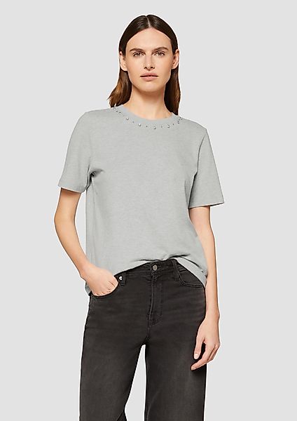 s.Oliver Kurzarmshirt T-Shirt aus Baumwolle mit günstig online kaufen