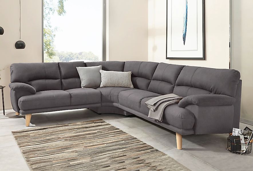 TRENDMANUFAKTUR Polsterecke »Cecilia, italienisches Designsprache, modern u günstig online kaufen