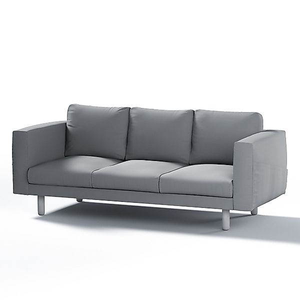 Bezug für Norsborg 3-Sitzer Sofa, grau, Norsborg 3-Sitzer Sofabezug, Cotton günstig online kaufen