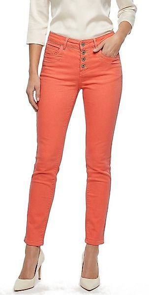 dy_mode Skinny-fit-Jeans Damen Skinny Jeans mit Knopfleiste Röhrenjeans Ble günstig online kaufen