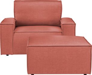 Home affaire Sessel "SHERWOOD" Loveseat und Hocker im Set, passend zur Pols günstig online kaufen