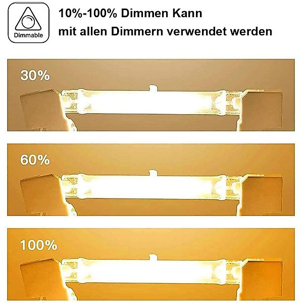 QUBEBU LED Flutlichtstrahler R7s Halogenstab 78mm günstig online kaufen