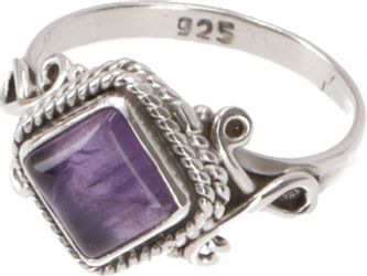 Guru-Shop Silberring Boho Silberring, filigraner Edelsteinring günstig online kaufen