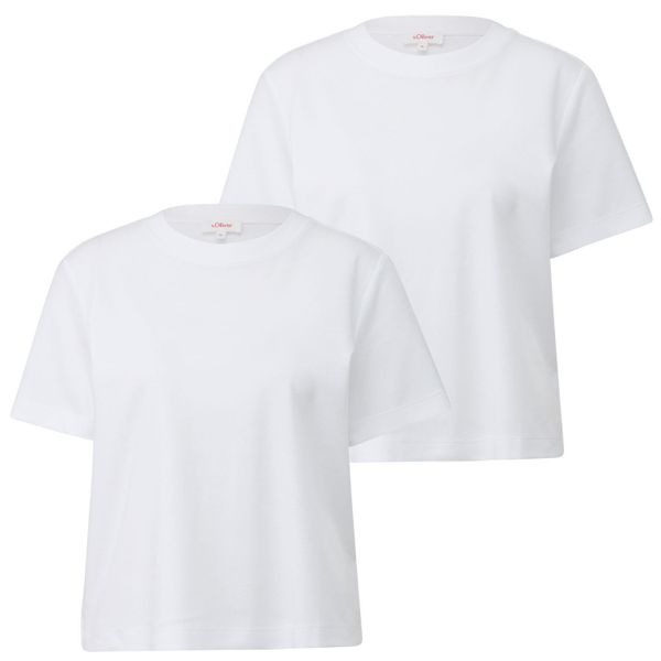 s.Oliver T-Shirt mit überschnittenen Schultern (Set, günstig online kaufen