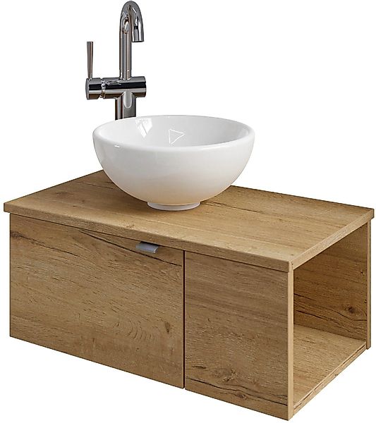 Saphir Waschtisch "Serie 6915 Waschschale mit Unterschrank für Gästebad, Gä günstig online kaufen