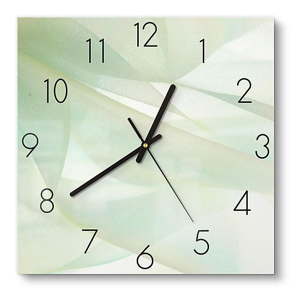 DEQORI Wanduhr 'Zarte Eleganz' (Glas Glasuhr günstig online kaufen