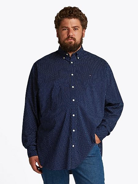 Tommy Hilfiger Big & Tall Langarmhemd BT-FLEX POPLIN POLKA DOT S-B in Große günstig online kaufen