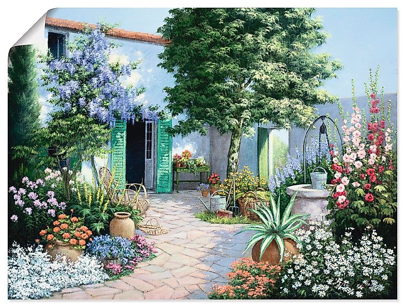 Artland Wandbild Ein kleines Paradies, Garten günstig online kaufen