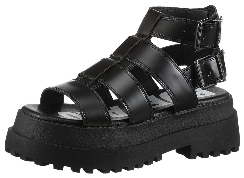 Buffalo PLUTO GLD Sandalette, Plateausandale, Festival-Sandale günstig online kaufen