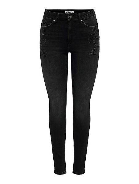 ONLY Skinny-fit-Jeans ONLBLUSH RHINESTONE HW SKINNY DNM TAI günstig online kaufen