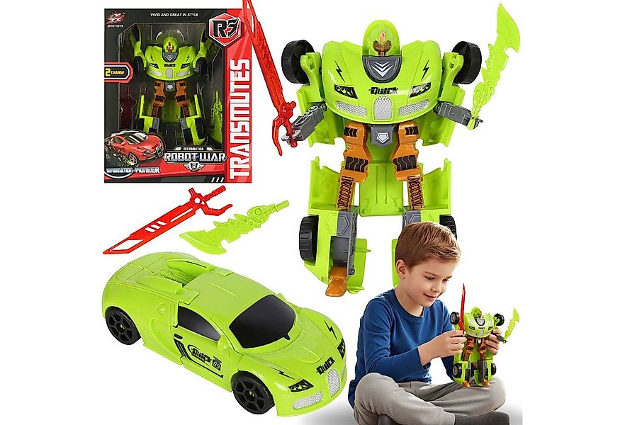 Sarcia.eu Spielzeug-Auto Roboter Auto 2in1, grünes Spielzeugauto für Kinder günstig online kaufen