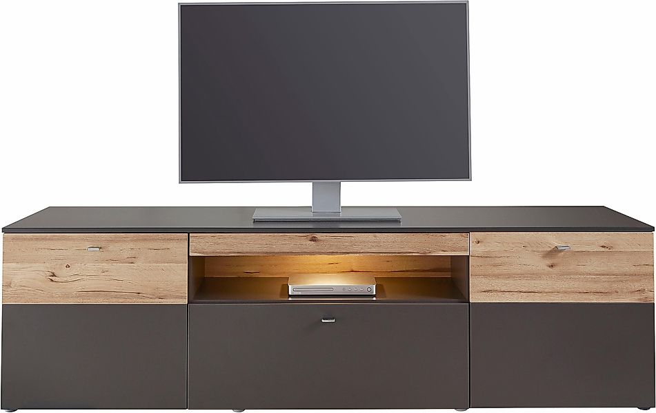FORTE Lowboard "Como" TV-Board, LED Beleuchtung, Soft Close, Stauraum, 209, günstig online kaufen