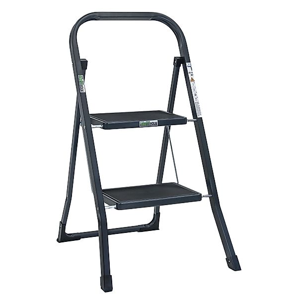 TRUTZHOLM Trittleiter 2 Stufen Klappbar TÜV/GS 150 kg Anti-Rutsch Trittfläc günstig online kaufen