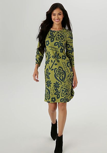 Aniston SELECTED Jerseykleid, mit fantasievollem Blütendruck Allover - NEUE günstig online kaufen