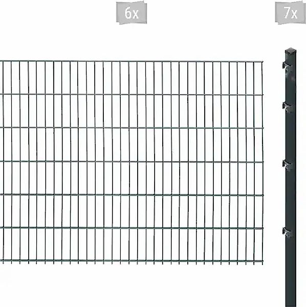 Arvotec Doppelstabmattenzaun »ESSENTIAL 123 zum Einbetonieren« Zaunhöhe 123 günstig online kaufen