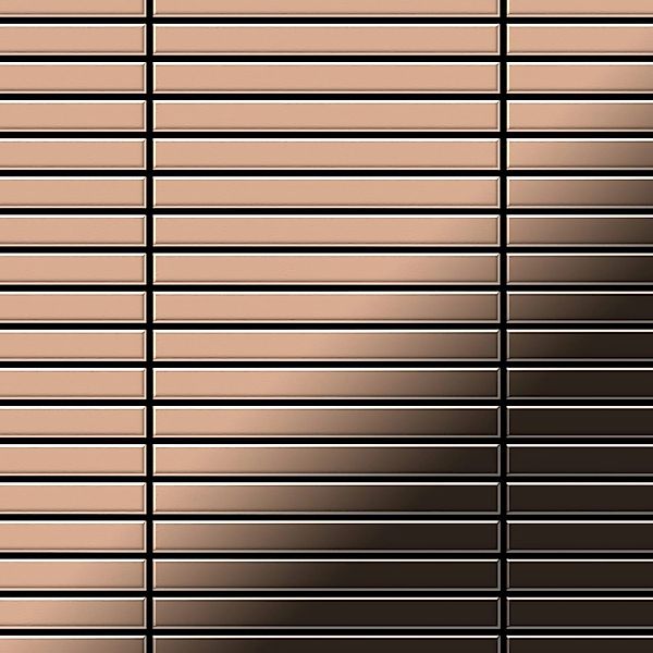 ALLOY Mosaik Fliese Massiv Metall Kupfer Gewalzt Kupfer 1,6mm Stark Linear- günstig online kaufen