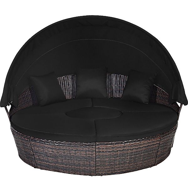 KOMFOTTEU Sonneninsel Polyrattan, mit faltbarem Dach,192 günstig online kaufen