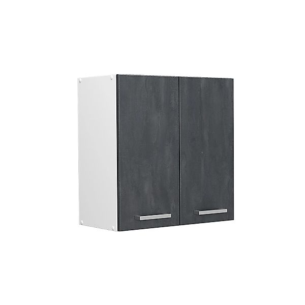 Vicco Hängeschrank R-Line Hängender Küchenschrank Schwarz Beton/Weiß 60 cm günstig online kaufen