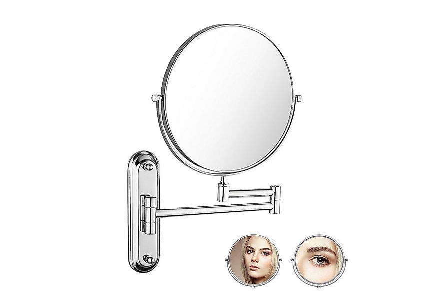 OSTWOLKE Kosmetikspiegel Wandmontage 6 Zoll 1X/10X Schminkspiegel Rasierspi günstig online kaufen