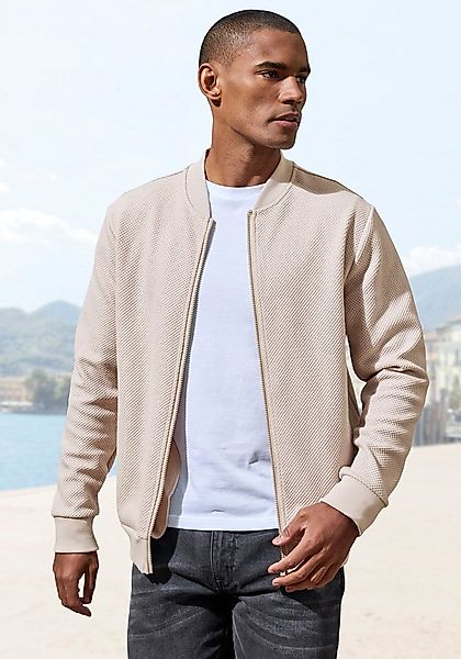 John Devin Sweatjacke aus Struktur-Qualität aus Struktur-Qualität günstig online kaufen