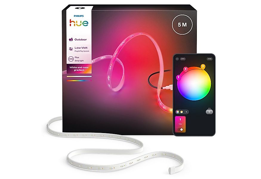 Philips Hue LED-Streifen Flux Gradient Outdoor Lightstrip günstig online kaufen