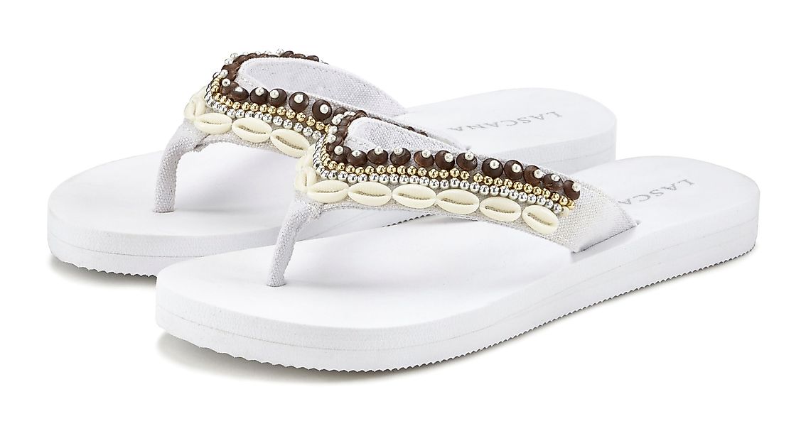 LASCANA Badezehentrenner Sandale, Pantolette, Badeschuh mit günstig online kaufen