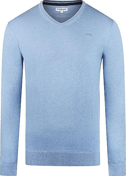 McGregor Pullover Merinowolle V-Ausschnitt Sky Blau - Größe XXL günstig online kaufen