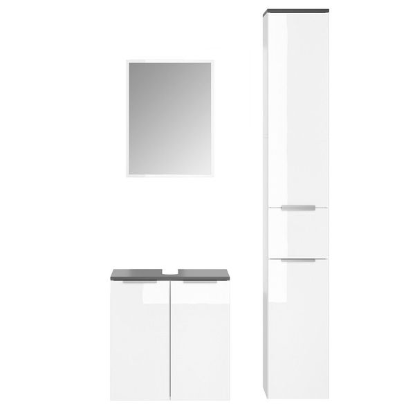 Vicco Badmöbel-Set Otis, Weiß, 3 Teile, günstig online kaufen