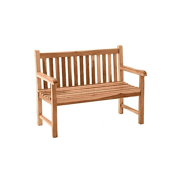 Gartenmöbel Sitzbank aus Teakholz VERONA-18, B/H/T: ca. 120/92/63 cm günstig online kaufen