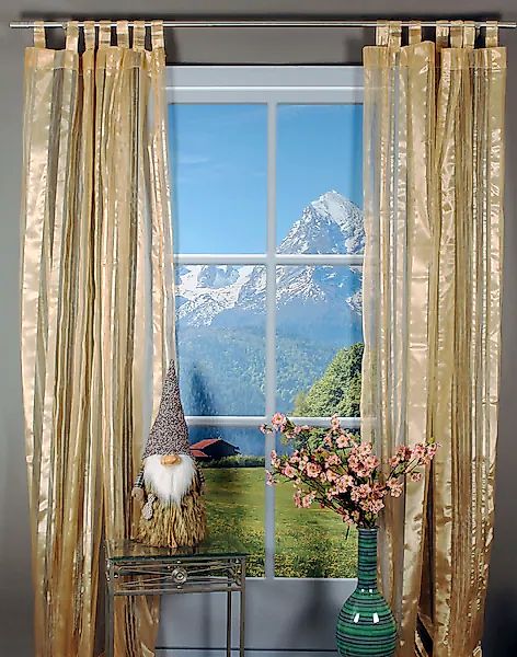HOSSNER - ART OF HOME DECO Gardine "Walensee" Schlaufen 1 Stk. tlg. Schlauf günstig online kaufen