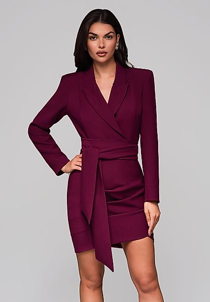 OMBRE Minikleid Elegantes Wickelkleid in Blazeroptik günstig online kaufen