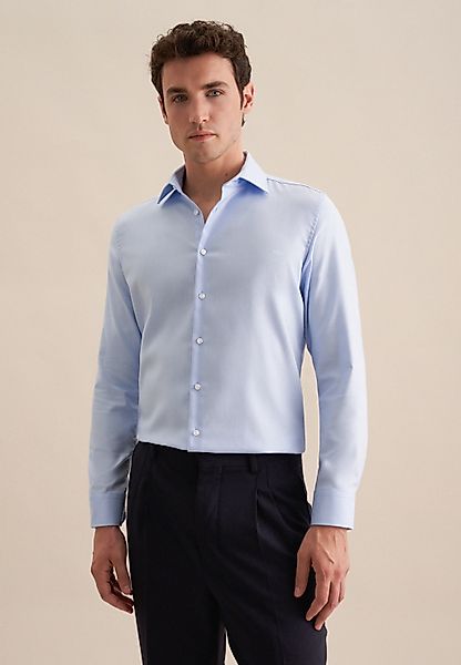 seidensticker Businesshemd "Schwarze Rose", Slim Kentkragen Uni günstig online kaufen