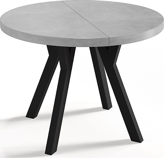 WFL GROUP Esstisch Twixy (Ausziehbarer runder günstig online kaufen
