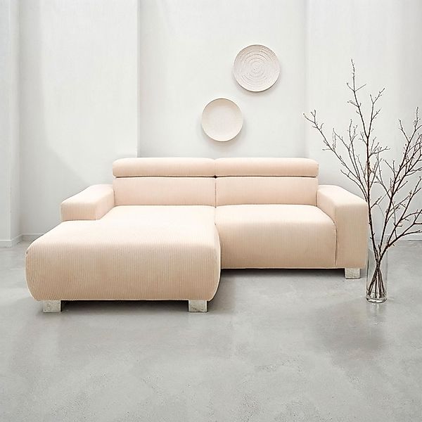 DOMO collection Ecksofa »100030 inkl. Kopfteilverstellung, guter Sitzkomfor günstig online kaufen