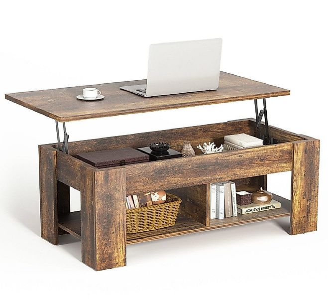 NOBLEWELL Couchtisch Höhenverstellbarer Couchtisch mit Lift-Funktion günstig online kaufen