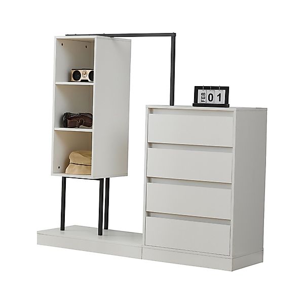 OKWISH Garderoben-Set mit mehrere Stauraumzonen, (Schubladenschrank, günstig online kaufen