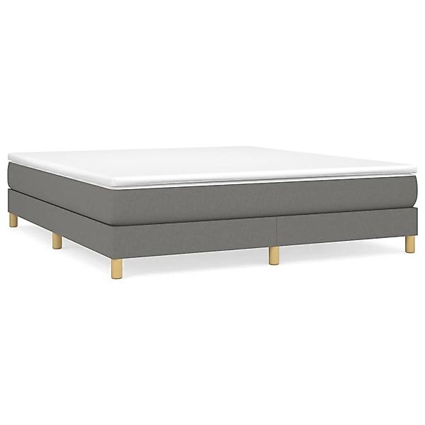 vidaXL Boxspringbett mit Matratze Dunkelgrau 180x200 cm Stoff1378165 günstig online kaufen