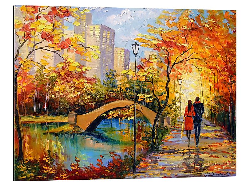 Posterlounge Wandbild Herbst-Spaziergang in New York, günstig online kaufen