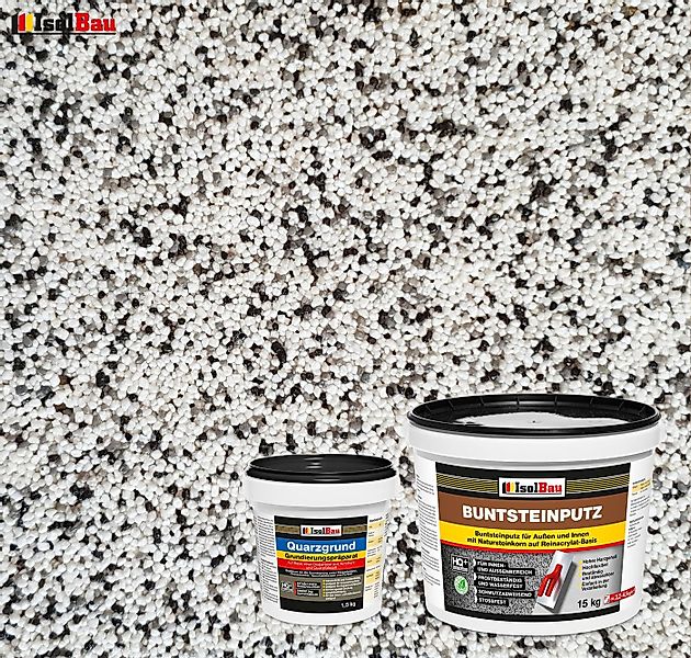 None Gipsputz Set Mosaikputz 15 kg Buntsteinputz BP10 Fertigputz + Quarzgru günstig online kaufen