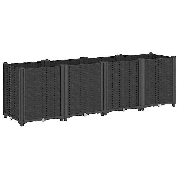 vidaXL Blumentopf Pflanzkübel Schwarz 160x40x53 cm günstig online kaufen