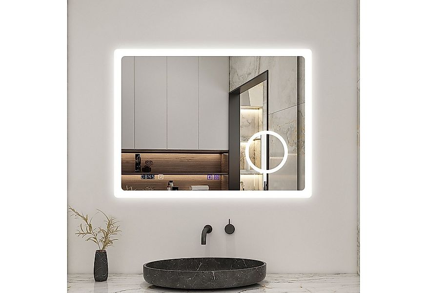Aica Sanitär Badspiegel mit Beleuchtung Wandspiegel Kalt/Neutral/Warmweiß D günstig online kaufen