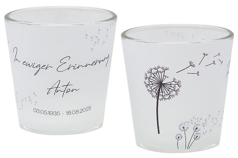 ZauberDeko Windlicht Windlicht Votiv Banderole Anteilnahme günstig online kaufen