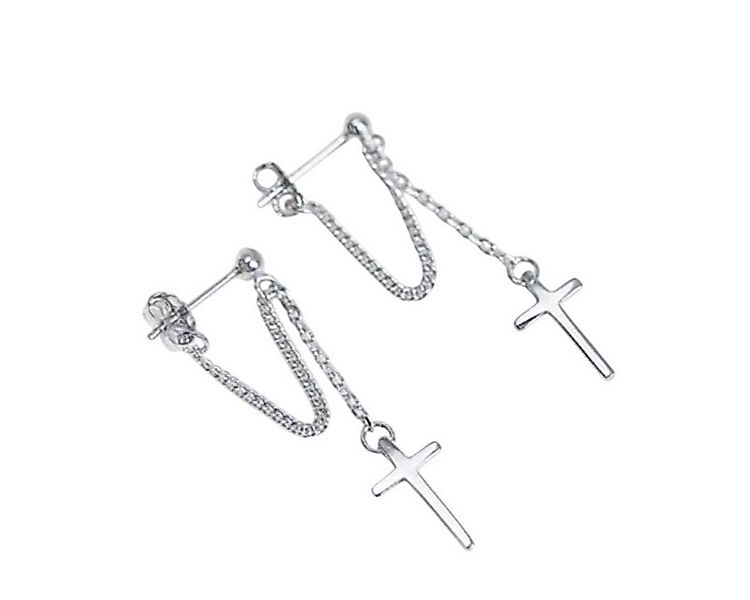ELLAWIL Paar Ohrstecker Ohrringe Ohrschmuck Kreuzohrringe Jesuskreuz Kreuz günstig online kaufen