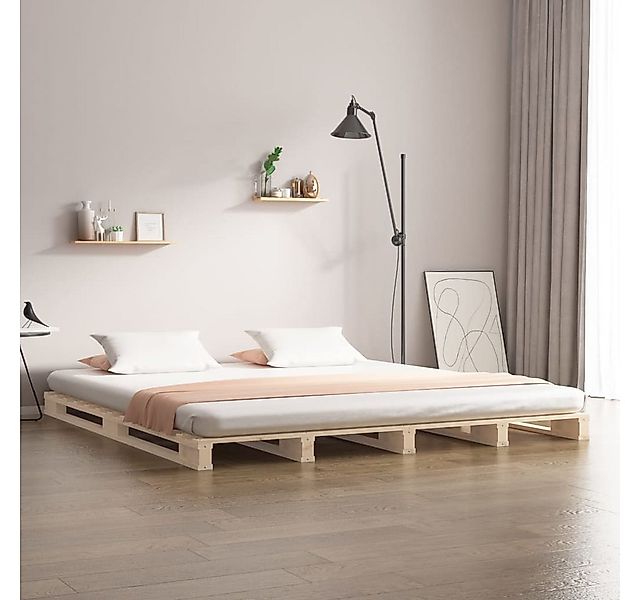 vidaXL Bettgestell Massivholzbett 120x190 cm Kiefer 4FT Small Double Bett B günstig online kaufen