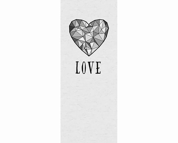 Dekopanel "Love" 1,00x2,50 m / Glattvlies Brillant günstig online kaufen