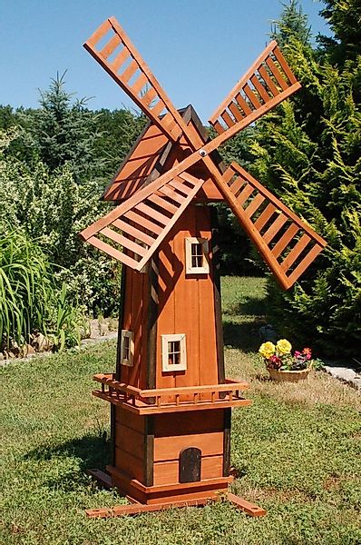 DSH DEKO SHOP HANNUSCH Gartenfigur XL Windmühle auf Wunsch mit Solarbeleuch günstig online kaufen